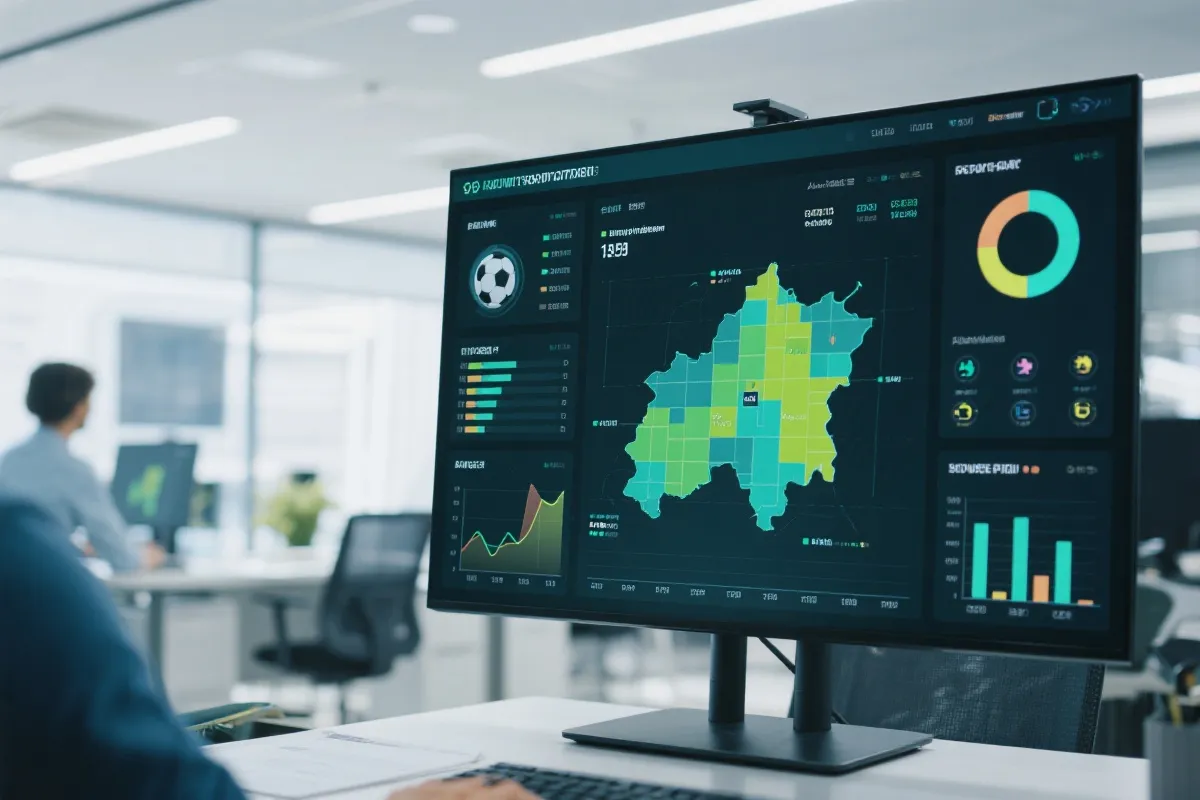 数据看板与热图示意图